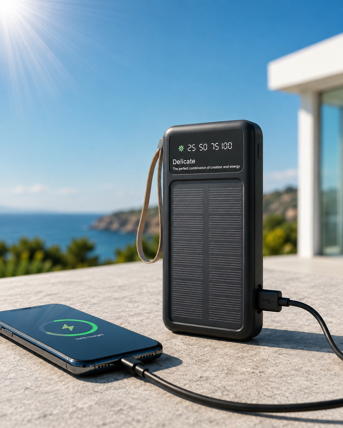 ☀️ POWER BANK 3 EN 1 SOLAR