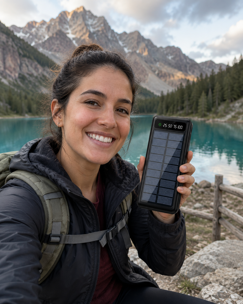 ☀️ POWER BANK 3 EN 1 SOLAR