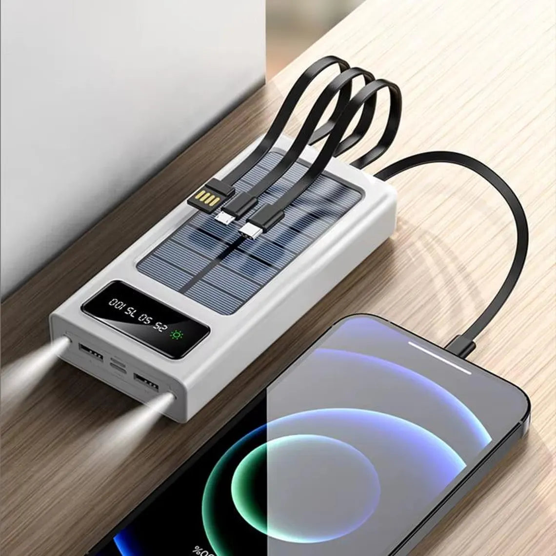 ☀️ POWER BANK 3 EN 1 SOLAR