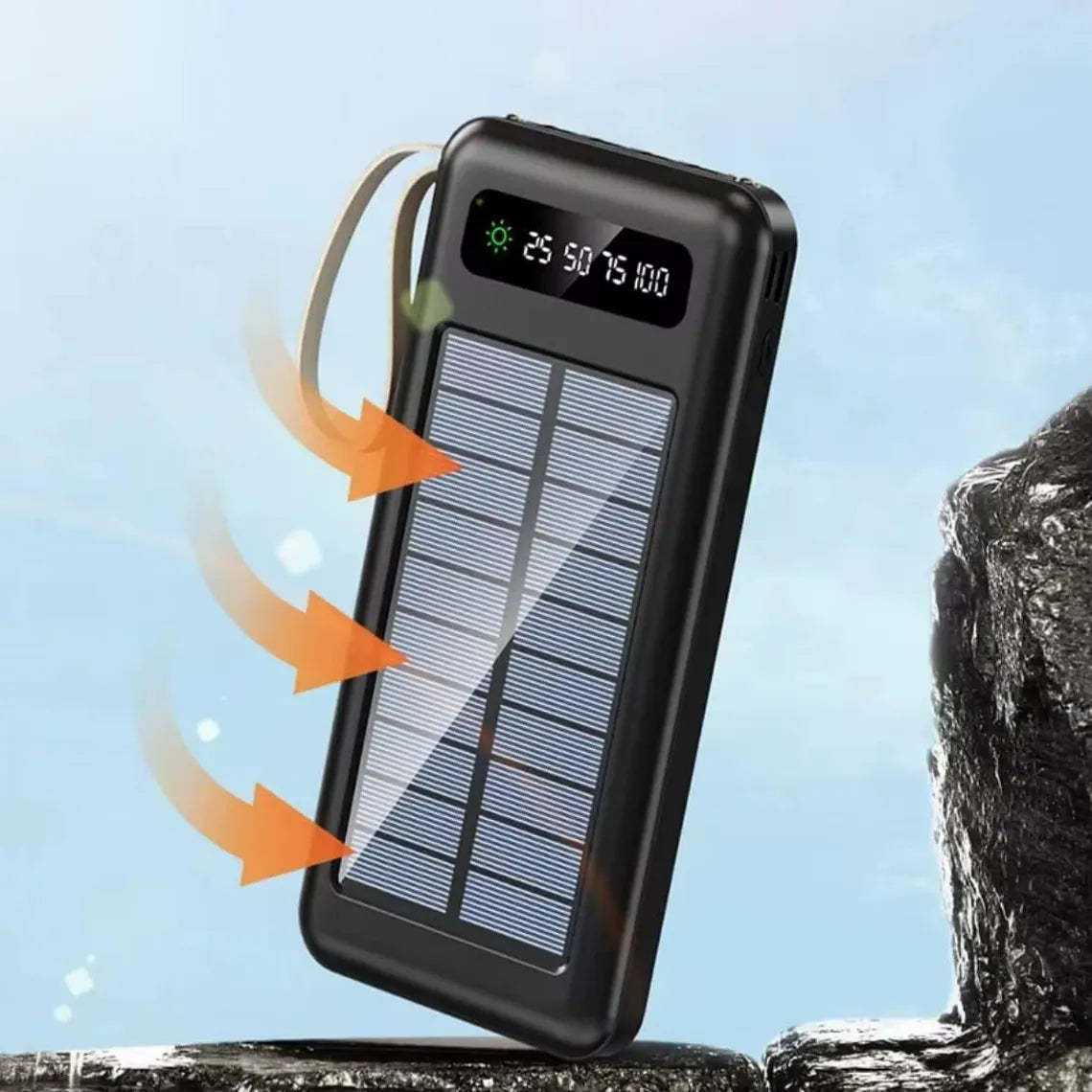 ☀️ POWER BANK 3 EN 1 SOLAR